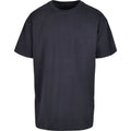 Navy - Front - Build Your Brand Unisex Adults Heavy Oversized Tee