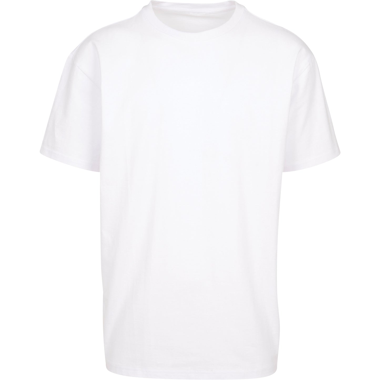 White - Front - Build Your Brand Unisex Adults Heavy Oversized Tee