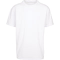White - Front - Build Your Brand Unisex Adults Heavy Oversized Tee