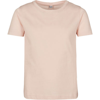 Pink - Front - Build Your Brand Girls Short-Sleeved T-Shirt
