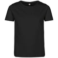 Black - Front - Build Your Brand Girls Short-Sleeved T-Shirt
