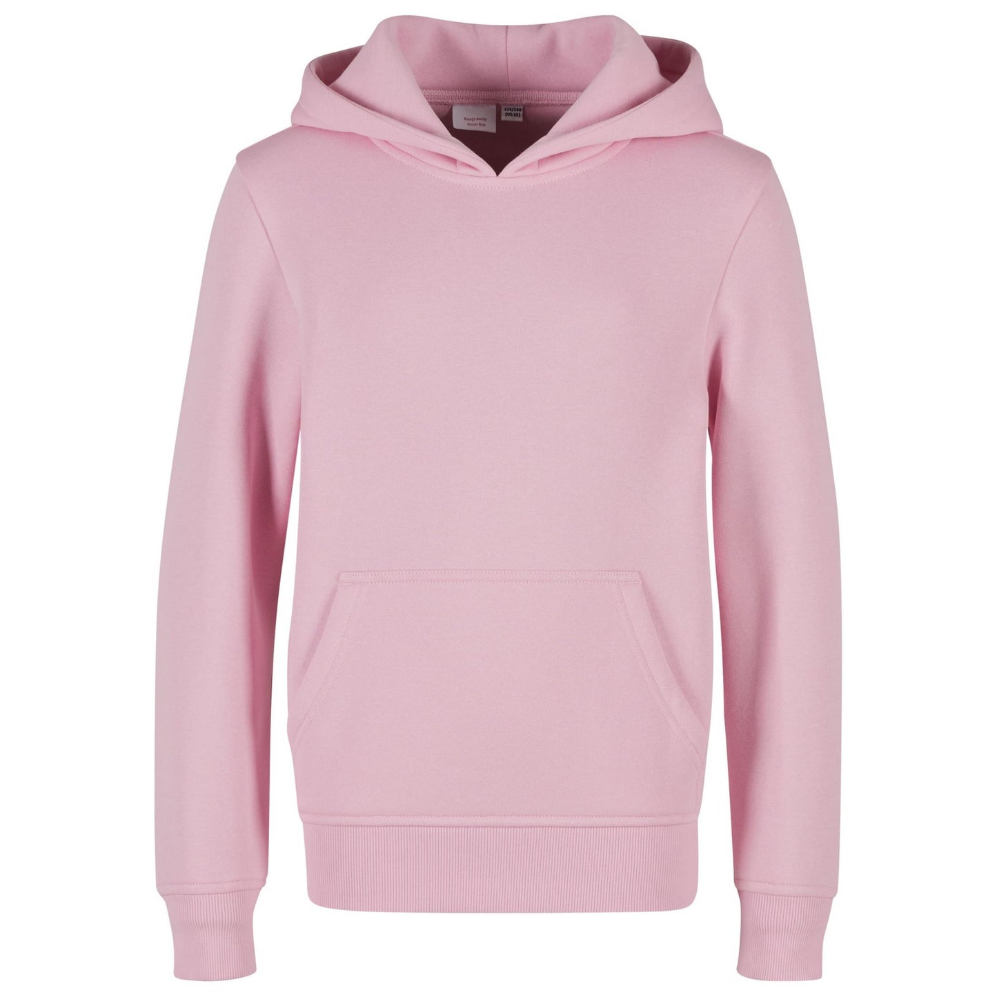 Soft Pink - Front - Build Your Brand Childrens-Kids Hoodie