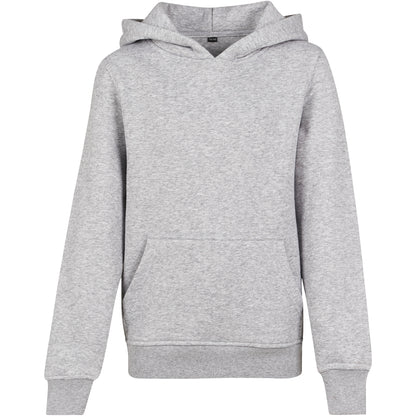 Heather Grey - Front - Build Your Brand Childrens-Kids Hoodie