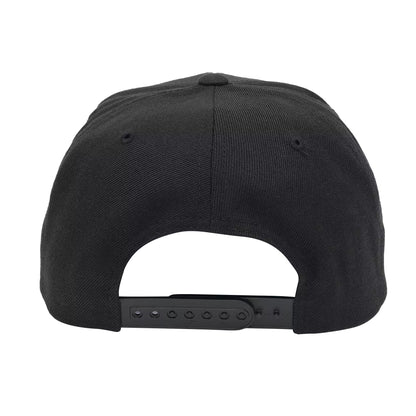 Black-Grey - Back - Flexfit by Yupoong Unisex Roses Print Snapback Cap