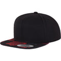 Black-Red - Front - Flexfit by Yupoong Unisex Roses Print Snapback Cap