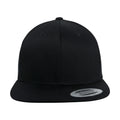 Navy - Front - Flexfit by Yupoong Unisex Organic Cotton Snapback Cap