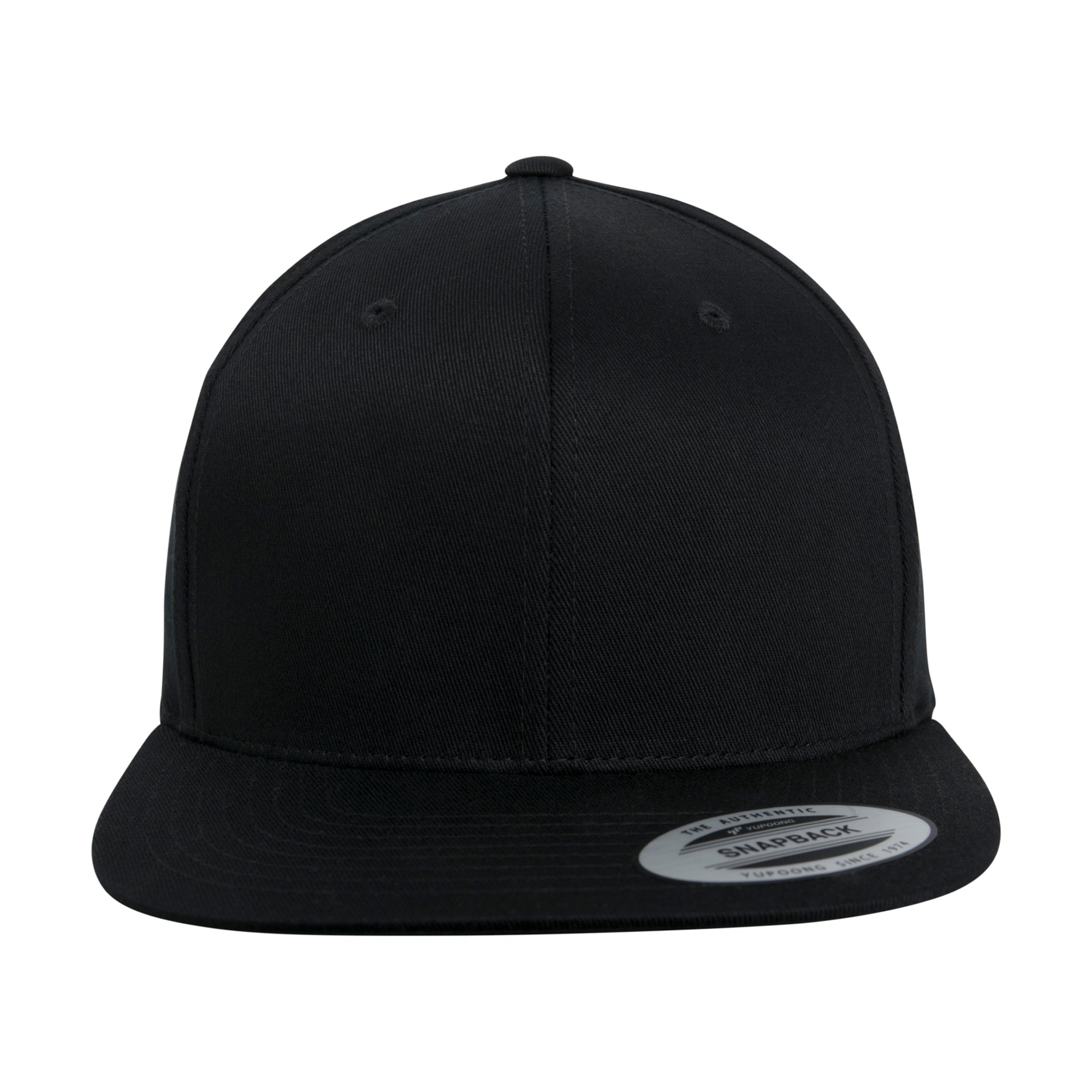 Black - Back - Flexfit by Yupoong Unisex Organic Cotton Snapback Cap