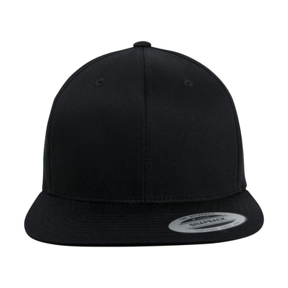 Black - Back - Flexfit by Yupoong Unisex Organic Cotton Snapback Cap