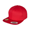 Red - Front - Flexfit by Yupoong Unisex Organic Cotton Snapback Cap