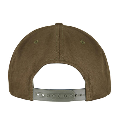 Burnt Olive - Side - Flexfit by Yupoong Unisex Organic Cotton Snapback Cap