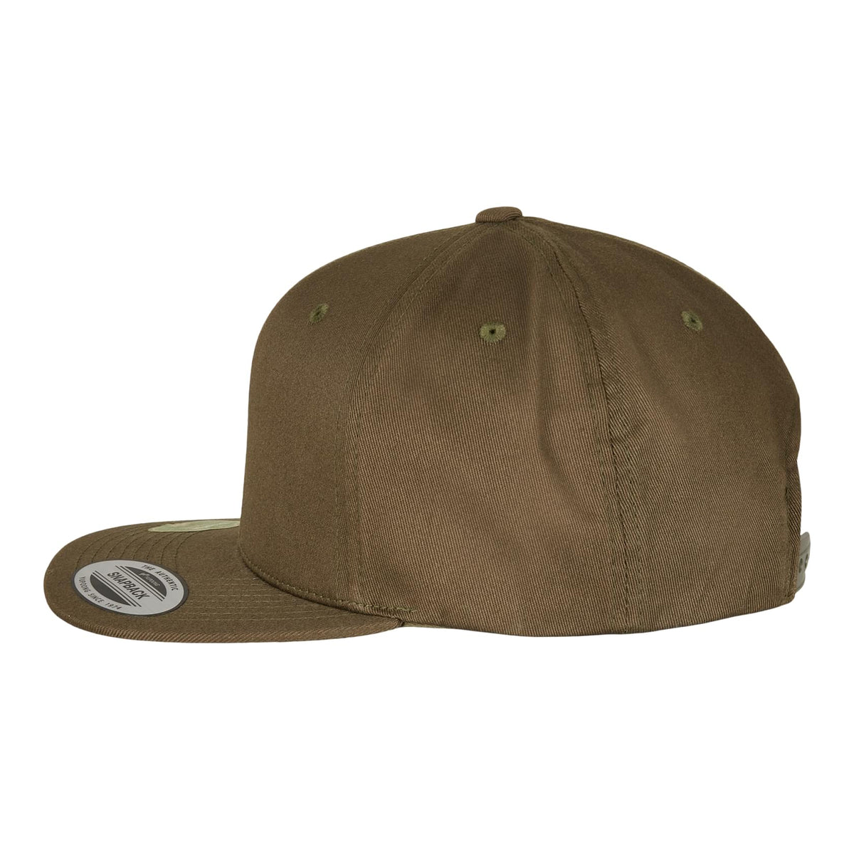 Burnt Olive - Lifestyle - Flexfit by Yupoong Unisex Organic Cotton Snapback Cap