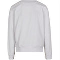 White - Back - Build Your Brand Mens Premium Crew Neck Sweater