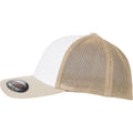 Dark Grey-White - Lifestyle - Flexfit by Yupoong Adults Unisex Coloured Front Mesh Trucker Cap