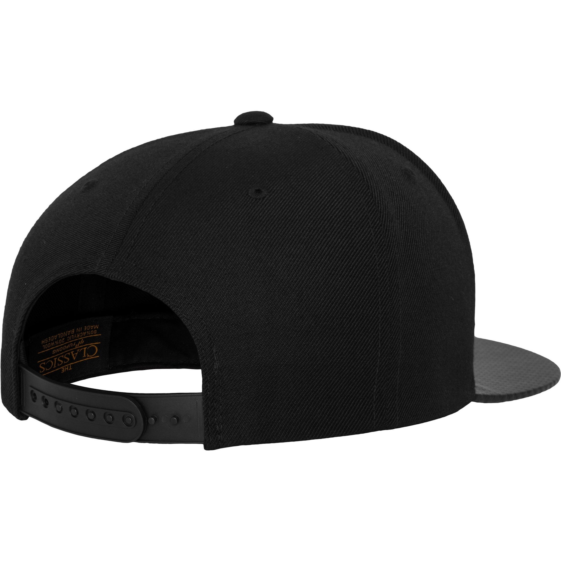 Black - Pack Shot - Flexfit by Yupoong Unisex Carbon Snapback Cap
