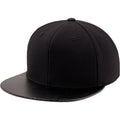 Black - Front - Flexfit by Yupoong Unisex Carbon Snapback Cap