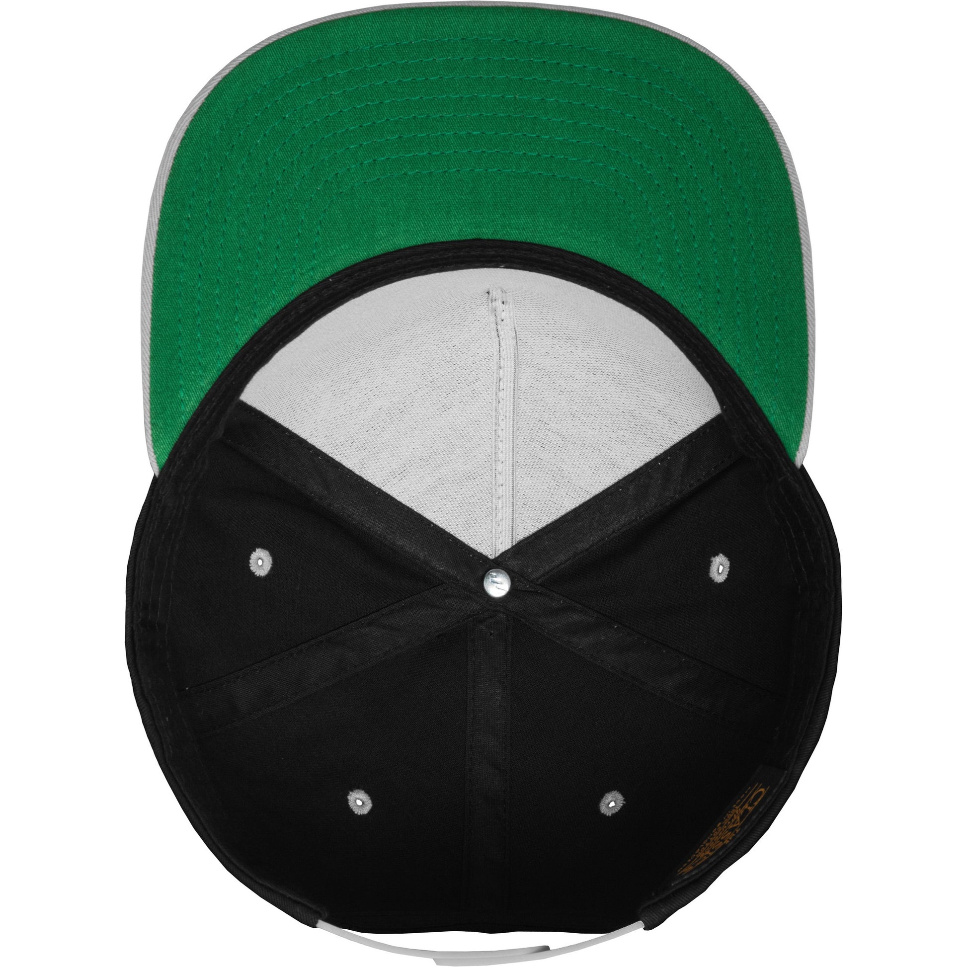 Black-Silver - Lifestyle - Flexfit by Yupoong Unisex Classic 5 Panel Two Tone Snapback Cap