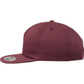 Maroon - Side - Yupoong Flexfit Unisex Unstructured 5 Panel Snapback Cap
