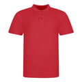 Fire Red - Front - AWDis Just Polos Mens The 100 Polo Shirt