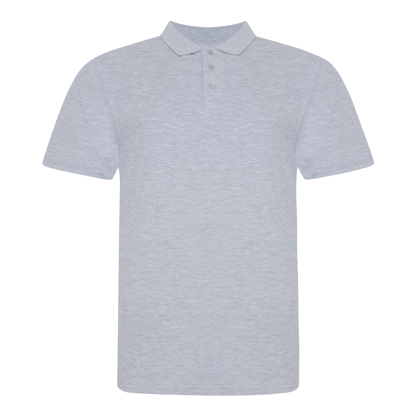Heather Grey - Front - AWDis Just Polos Mens The 100 Polo Shirt
