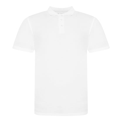 White - Front - AWDis Just Polos Mens The 100 Polo Shirt