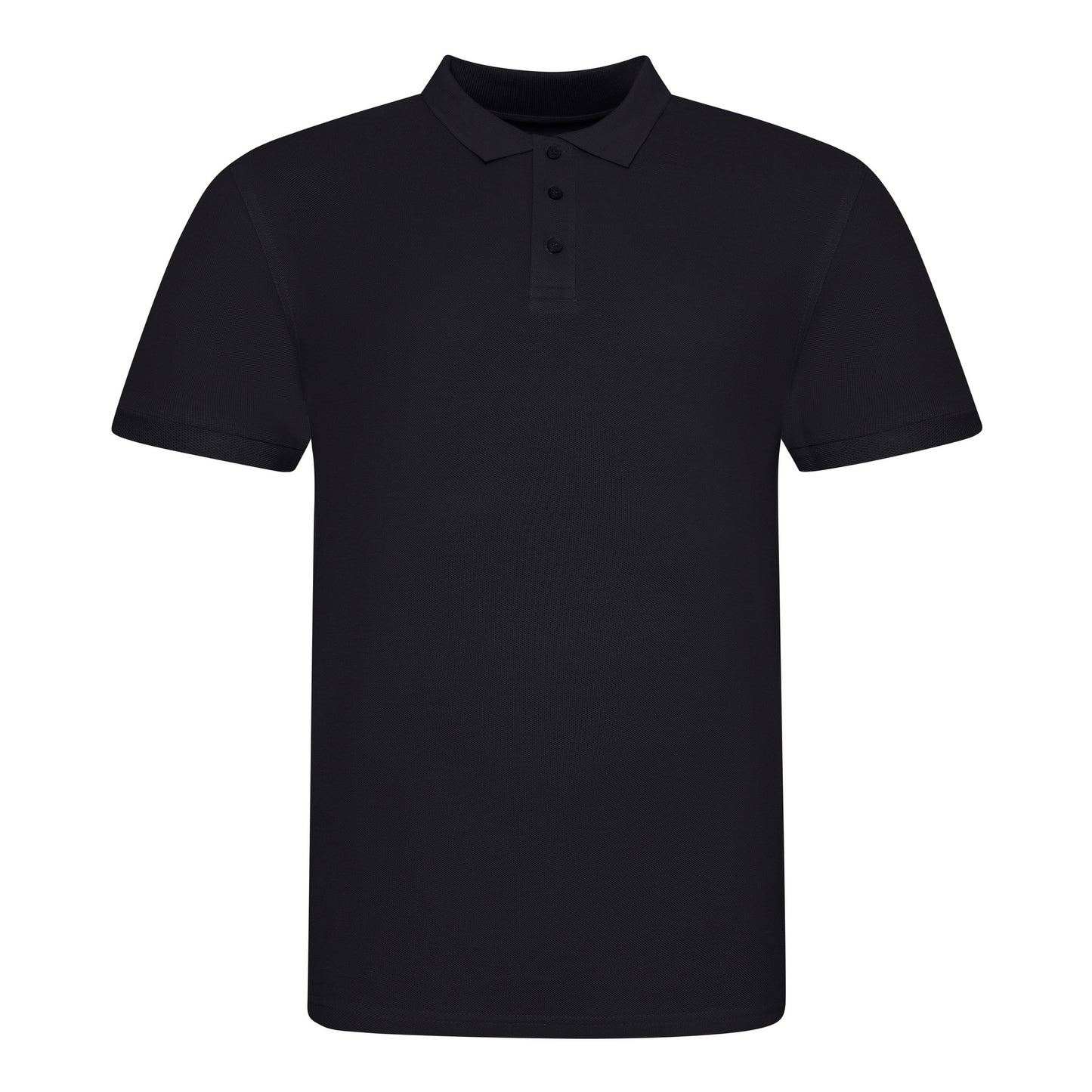 Deep Black - Front - AWDis Just Polos Mens The 100 Polo Shirt