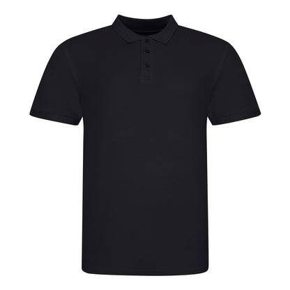 Deep Black - Front - AWDis Just Polos Mens The 100 Polo Shirt