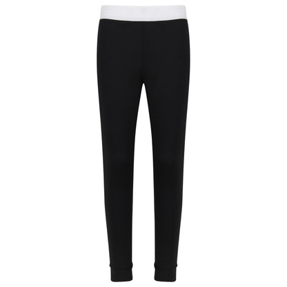 Black-White - Front - SF Minni Girls Fashion Leggings