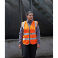 Hi Vis Orange - Back - Pro RTX High Visibility Unisex Adults Executive Waistcoat