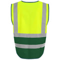 Royal Blue-Hi Vis Yellow - Lifestyle - Pro RTX High Visibility Unisex Adults Executive Waistcoat