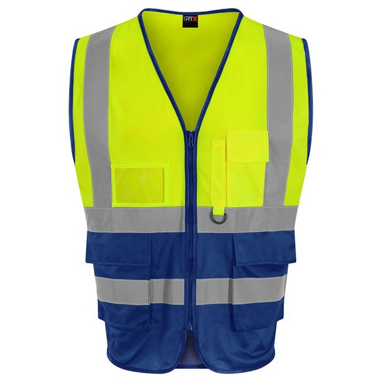 Hi Vis Yellow - Side - Pro RTX High Visibility Unisex Adults Executive Waistcoat