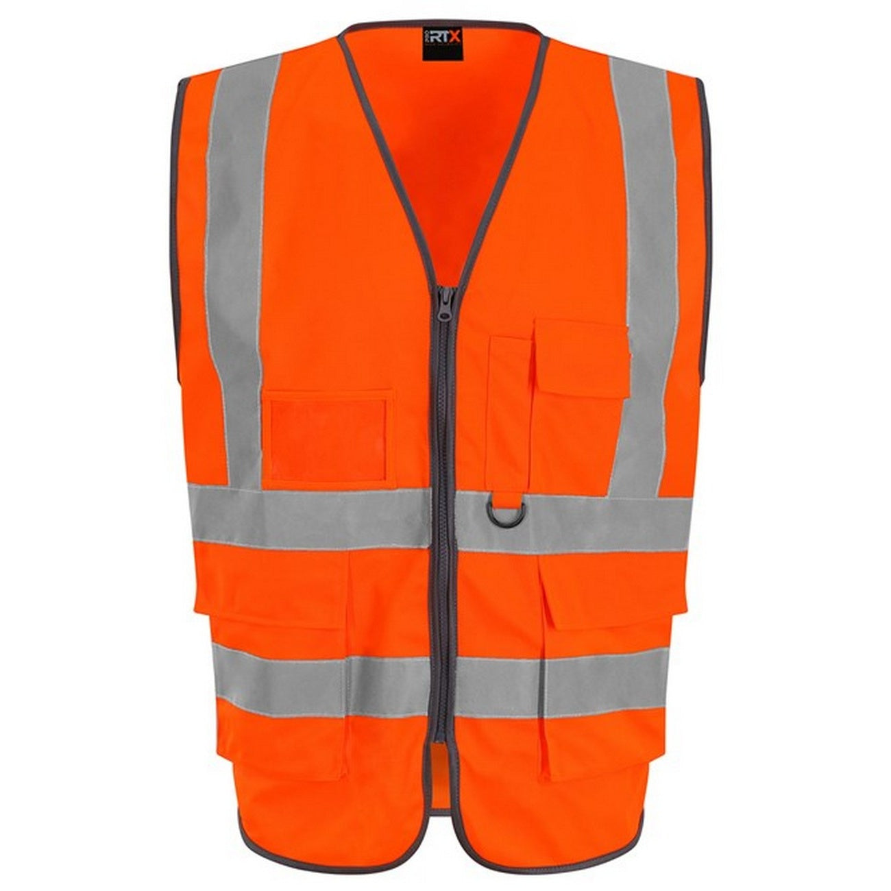 Hi Vis Orange - Front - Pro RTX High Visibility Unisex Adults Executive Waistcoat