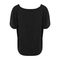Jet Black - Back - Ecologie Womens-Laides Daintree EcoViscose Cropped T-Shirt