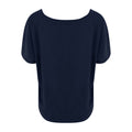 Navy - Back - Ecologie Womens-Laides Daintree EcoViscose Cropped T-Shirt