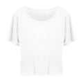 Arctic White - Front - Ecologie Womens-Laides Daintree EcoViscose Cropped T-Shirt