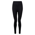 Black - Front - TriDri Women-Ladies Seamless 3D Fit Multi-Sport Sculpt Solid Colour Leggings