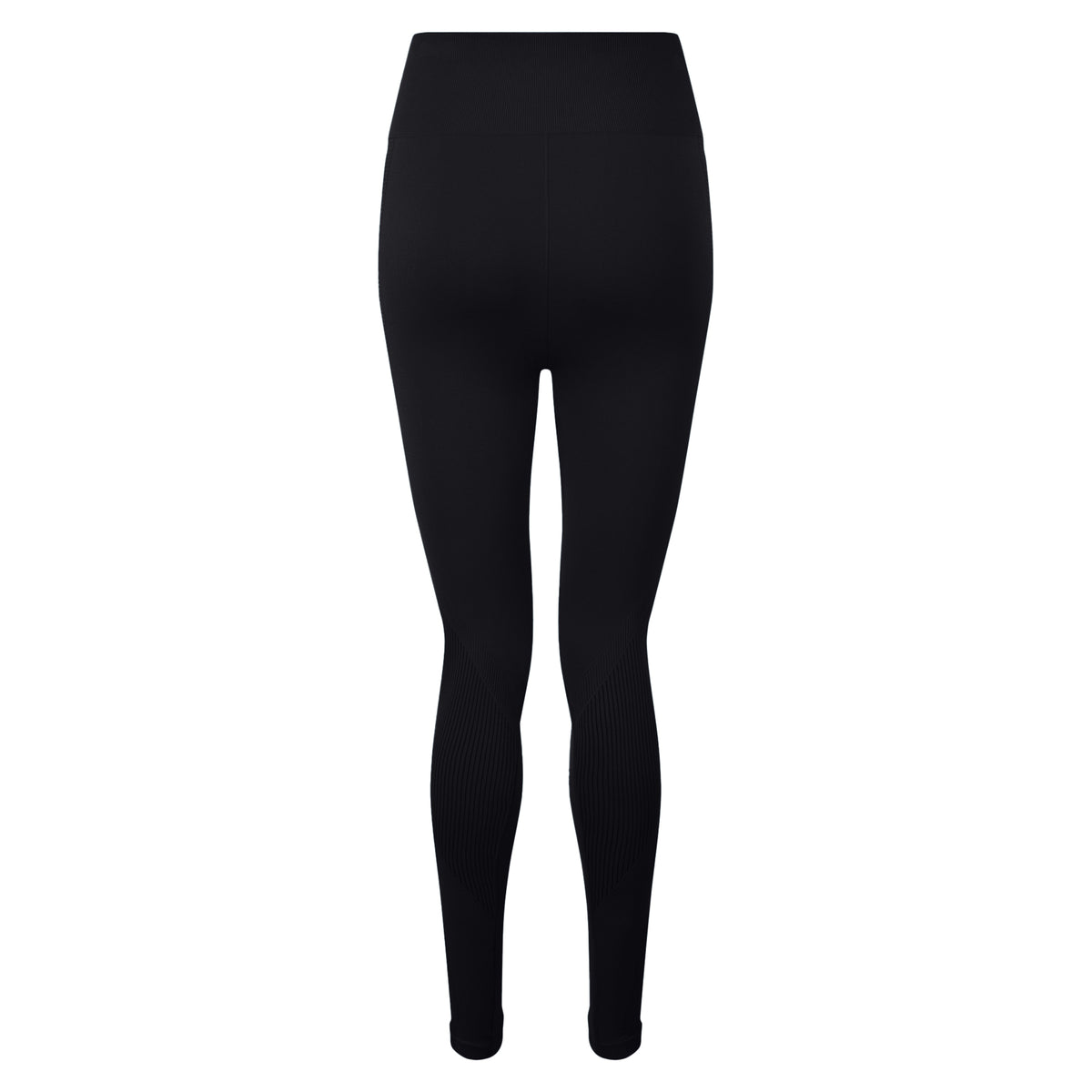 Black - Back - TriDri Women-Ladies Seamless 3D Fit Multi-Sport Sculpt Solid Colour Leggings