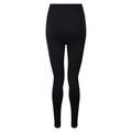 Black - Back - TriDri Women-Ladies Seamless 3D Fit Multi-Sport Sculpt Solid Colour Leggings