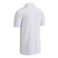 Bright White - Back - Callaway Mens Swing Tech Solid Colour Polo Shirt