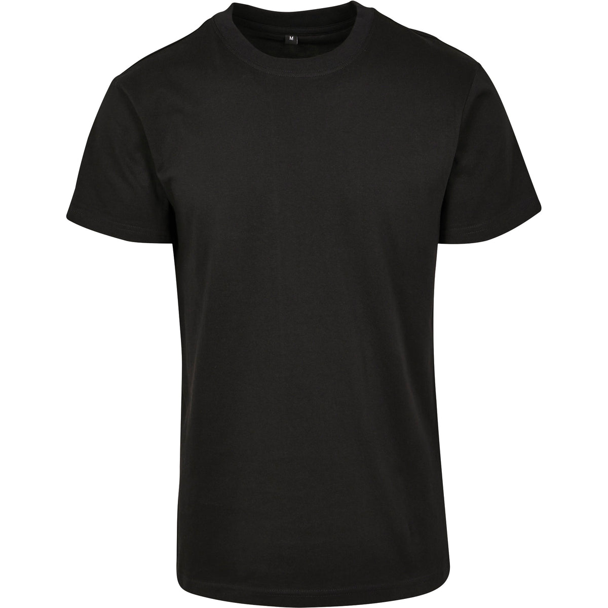 Black - Front - Build Your Brand Unisex Adults Premium Combed Jersey T-Shirt