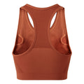 Rust - Side - TriDri Womens-Ladies Seamless 3D Fit Multi-Sport Solid Colour Sculpt Sports Bra