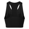 Black - Back - TriDri Womens-Ladies Seamless 3D Fit Multi-Sport Solid Colour Sculpt Sports Bra