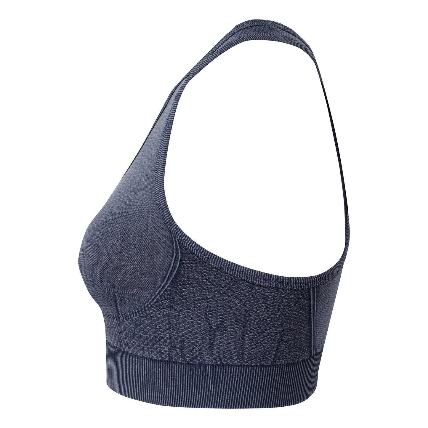 Indigo Denim - Back - TriDri Womens-Ladies Seamless 3D Fit Multi-Sport Denim Look Sports Bra