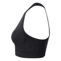Black Denim - Side - TriDri Womens-Ladies Seamless 3D Fit Multi-Sport Denim Look Sports Bra