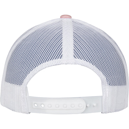 Light Rose-White - Pack Shot - Flexfit by Yupoong Checkerboard Retro Trucker Cap