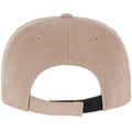 Khaki - Close up - Flexfit by Yupoong Brushed Twill Mid-Profile Cap