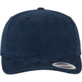 Navy - Back - Flexfit by Yupoong Brushed Twill Mid-Profile Cap