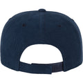 Navy - Close up - Flexfit by Yupoong Brushed Twill Mid-Profile Cap