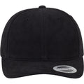 Black - Back - Flexfit by Yupoong Brushed Twill Mid-Profile Cap