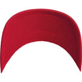 Red - Lifestyle - Flexfit by Yupoong Brushed Twill Mid-Profile Cap