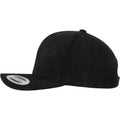 Black - Side - Flexfit by Yupoong Brushed Twill Mid-Profile Cap